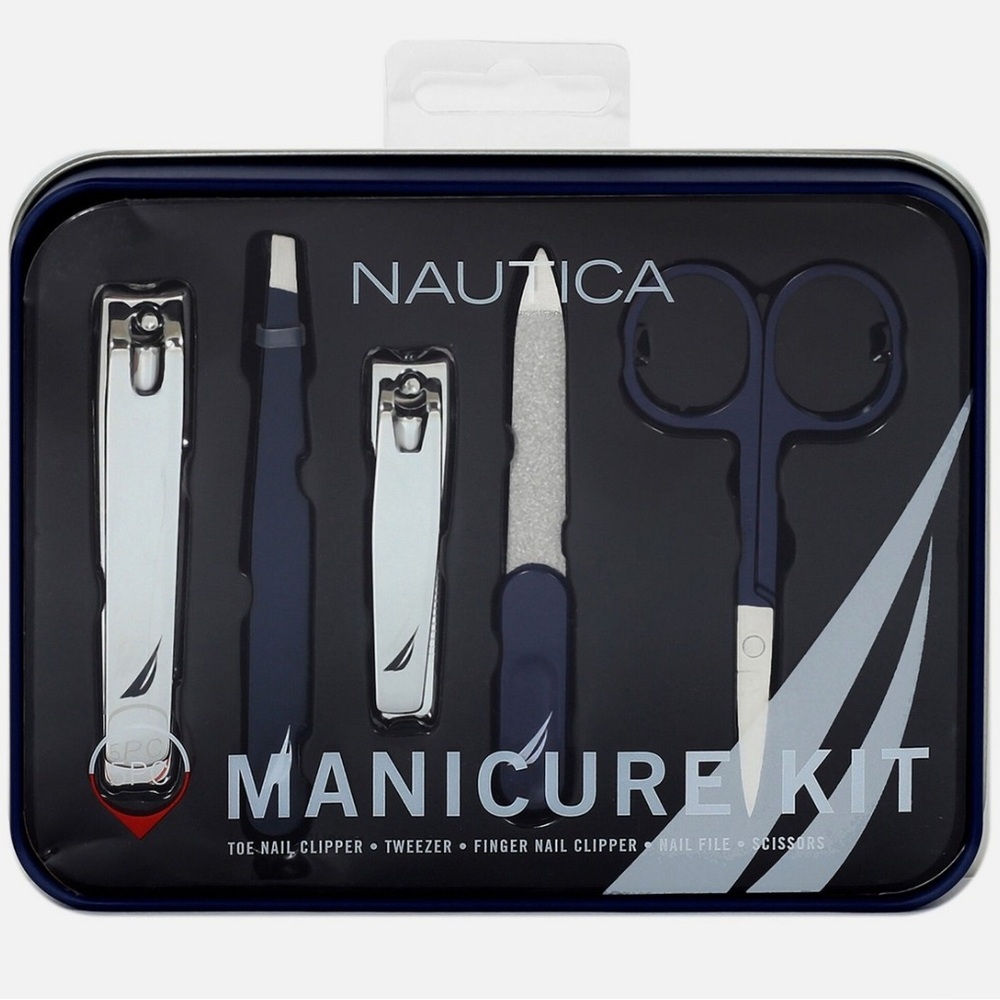 Nautica Manicure Kit - Navy and Silver